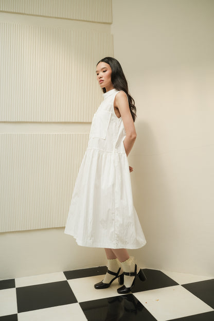 TAFFY DRESS IN POWDER