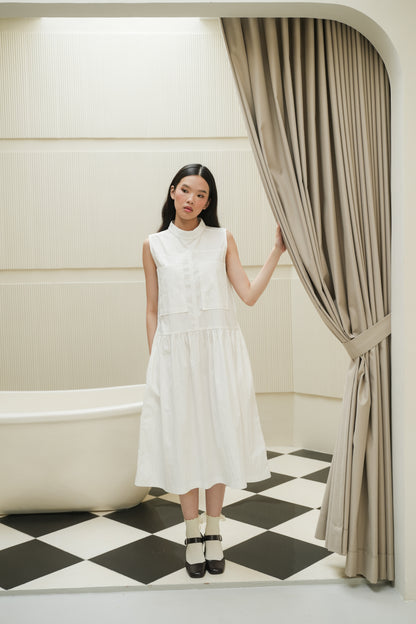 TAFFY DRESS IN POWDER