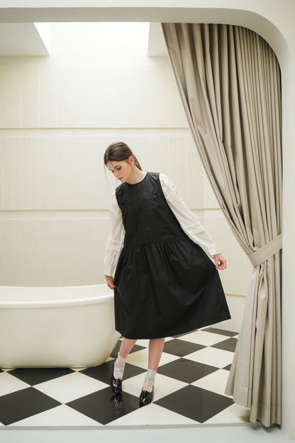 TAFFY DRESS IN CAVIAR