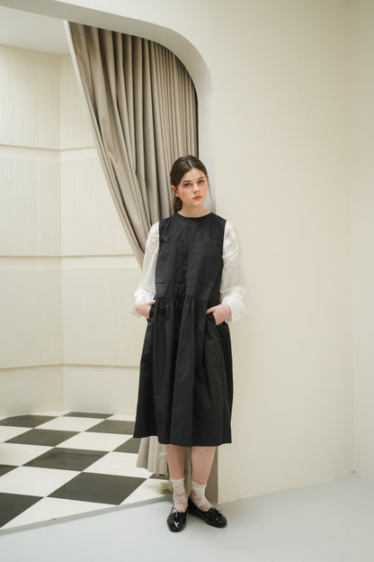TAFFY DRESS IN CAVIAR