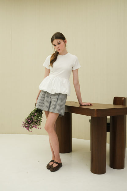 DUFFY TOP IN OFFWHITE