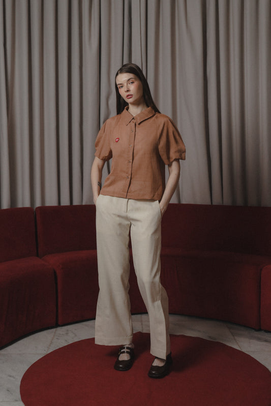YOONA TOP IN CARAMEL