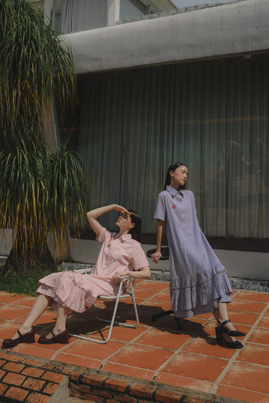 FREJA DRESS IN CHERRY BON