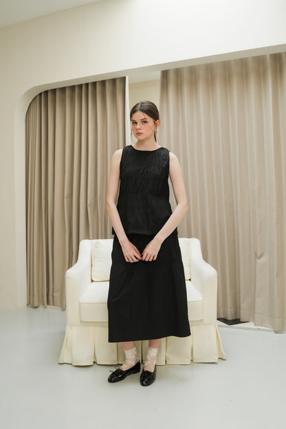 CASSIA TOP IN CAVIAR