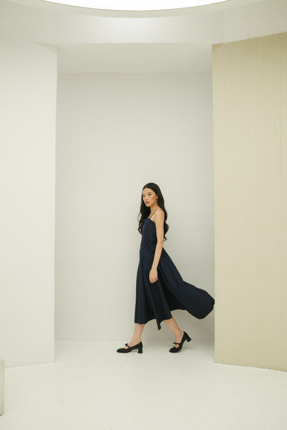 ALLYSA DRESS IN OBSIDIAN