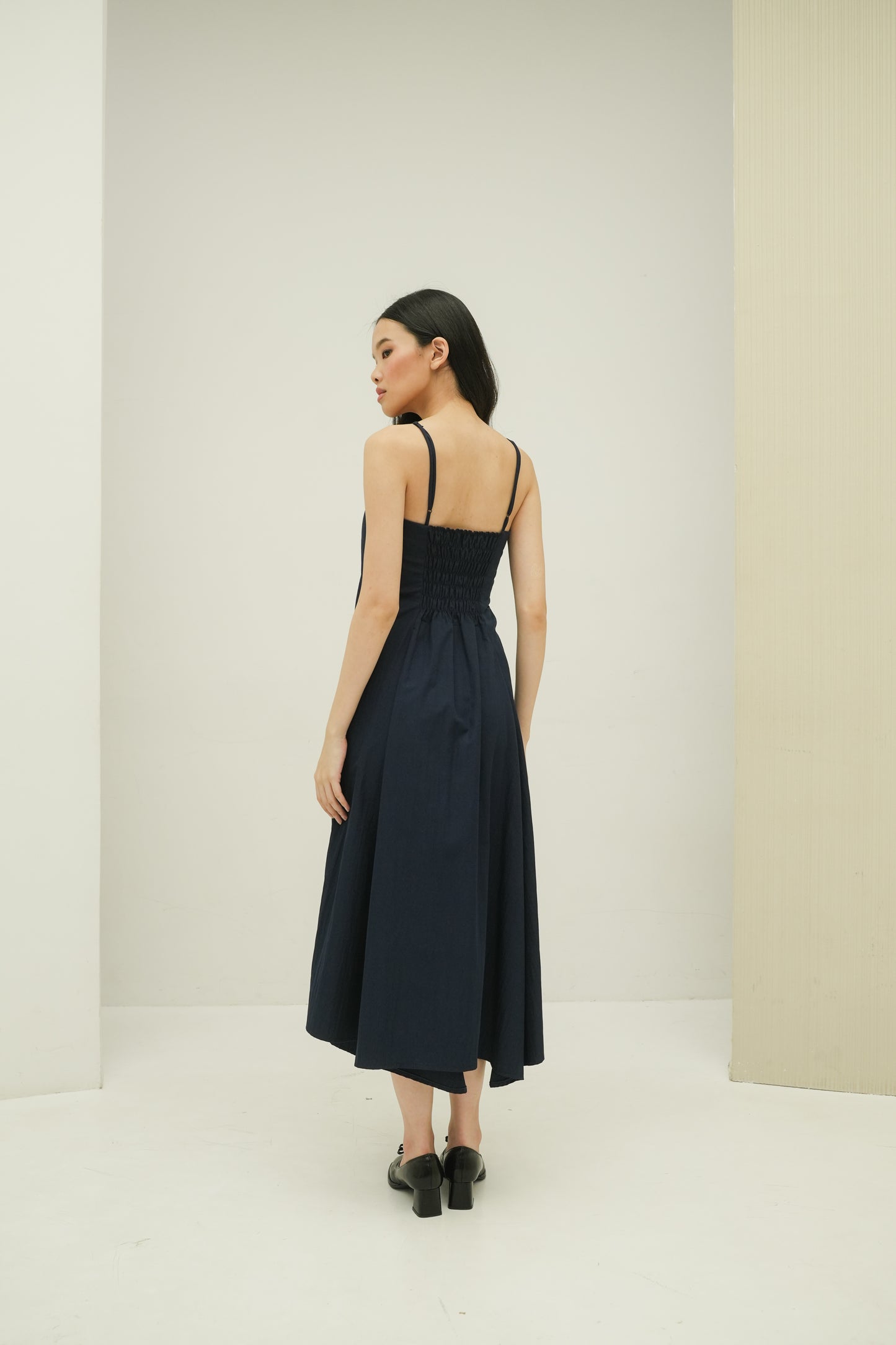 ALLYSA DRESS IN OBSIDIAN