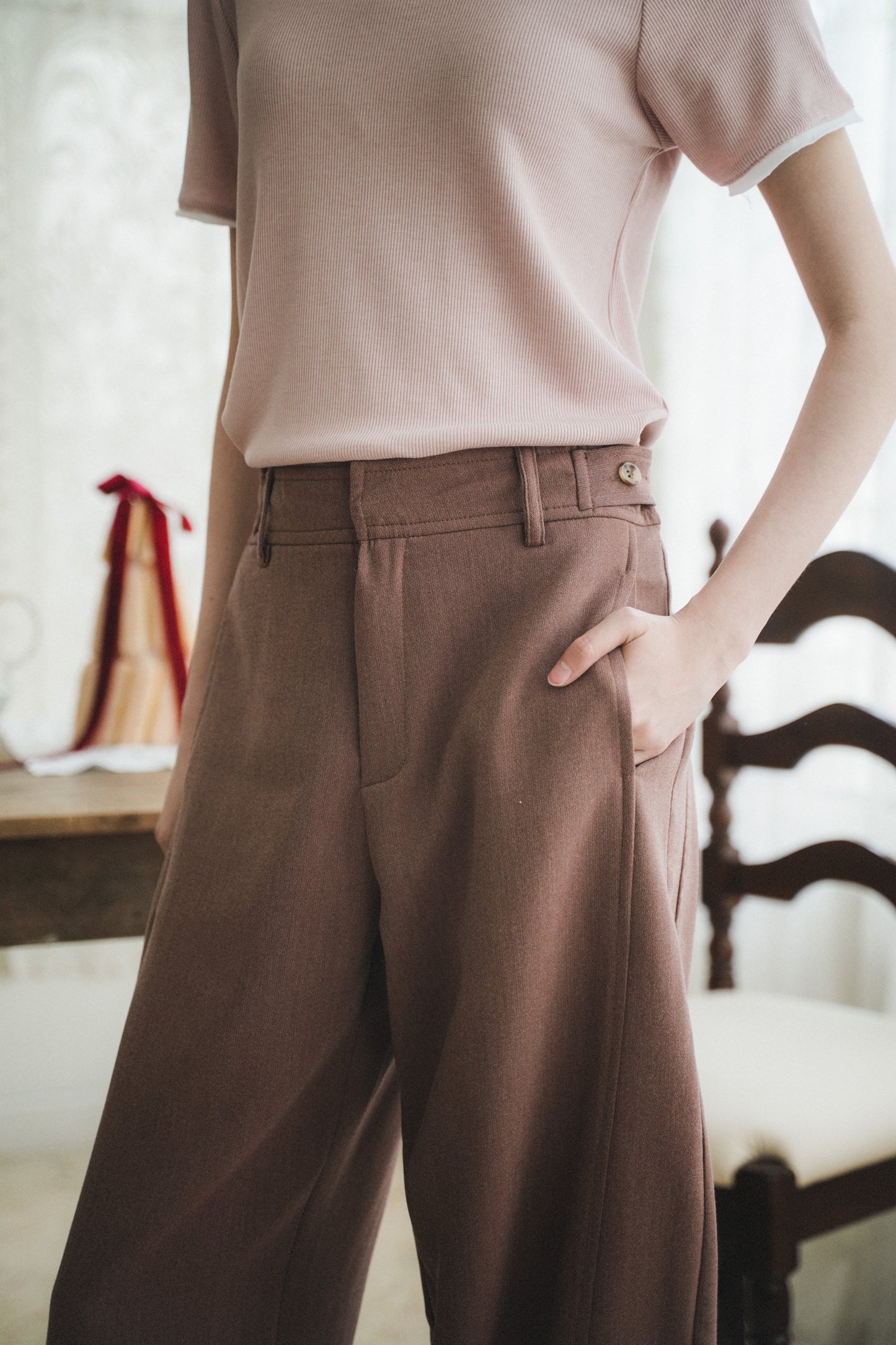 LUMI PANTS IN BAKED CLAY