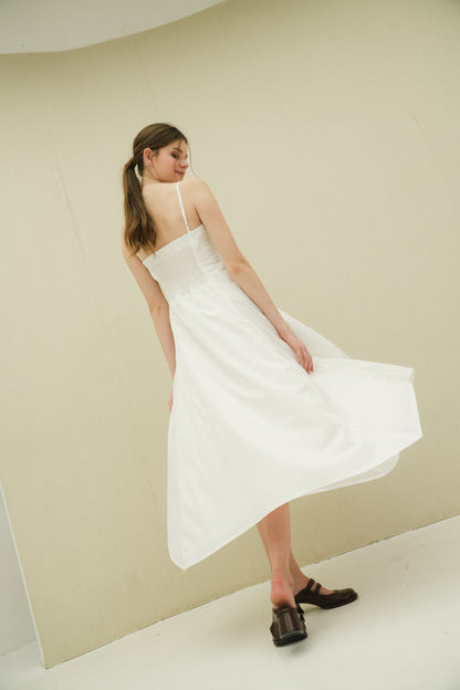 ALLYSA DRESS IN WHISPER