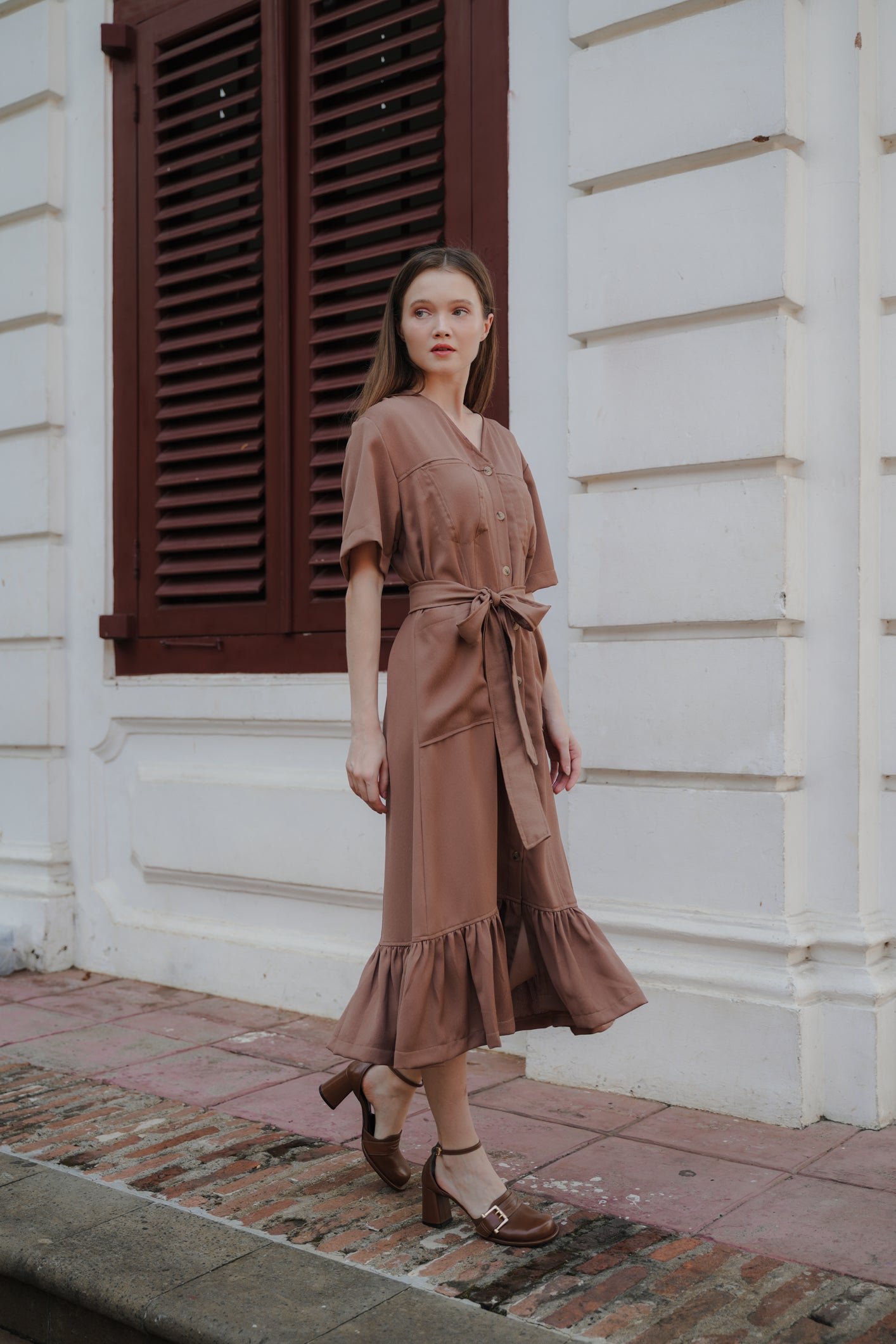 MARYS DRESS IN CHOCO TRUFFLE