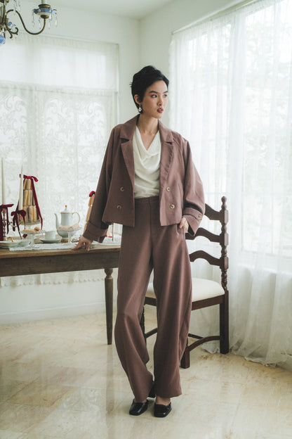 MARIN BLAZER IN BAKED CLAY