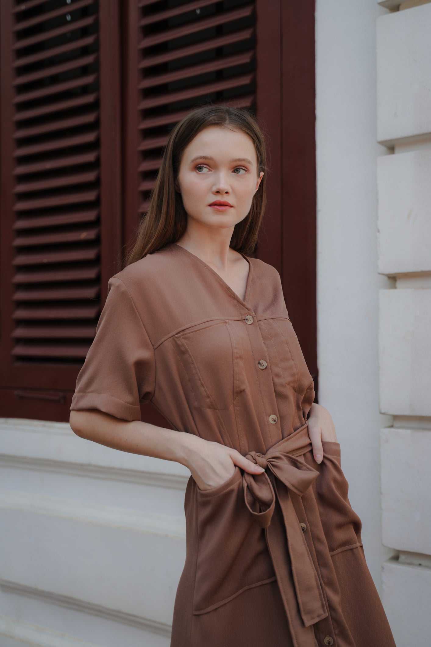 MARYS DRESS IN CHOCO TRUFFLE