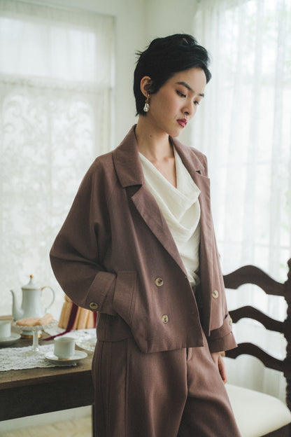 MARIN BLAZER IN BAKED CLAY