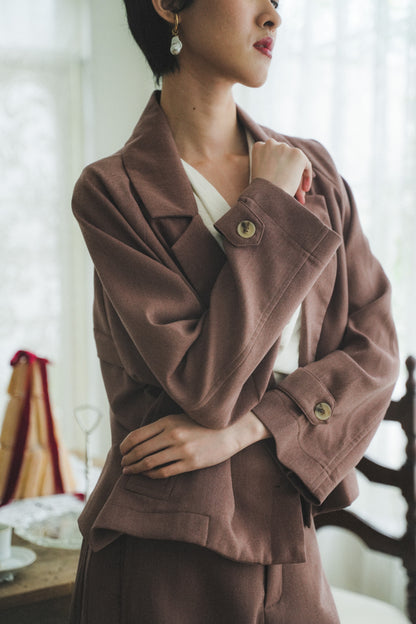 MARIN BLAZER IN BAKED CLAY