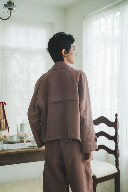 MARIN BLAZER IN BAKED CLAY