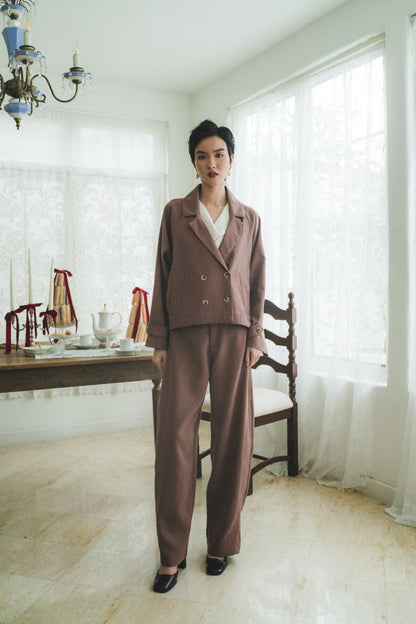 MARIN BLAZER IN BAKED CLAY