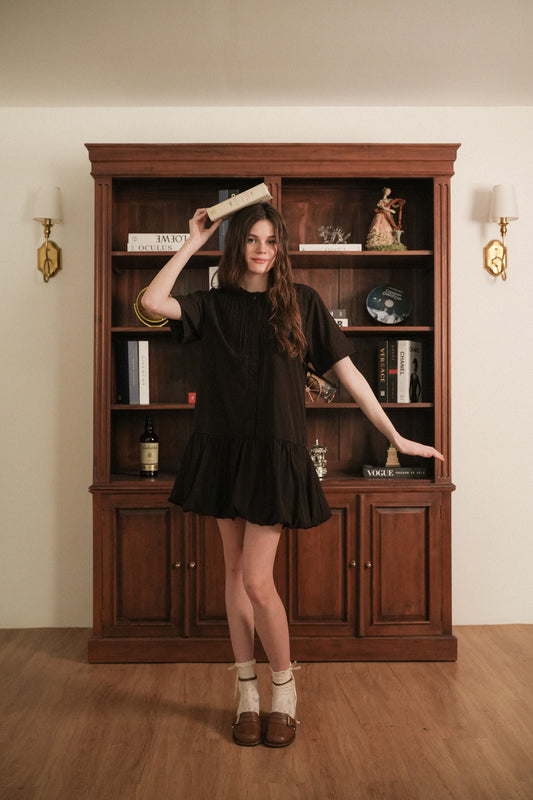 DAISY DRESS IN BROWNY