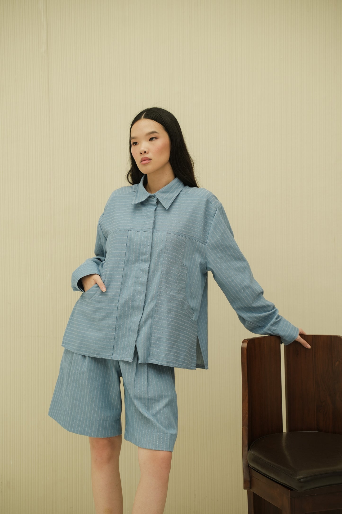 ETHEL SHIRT IN WHISPY BLUE