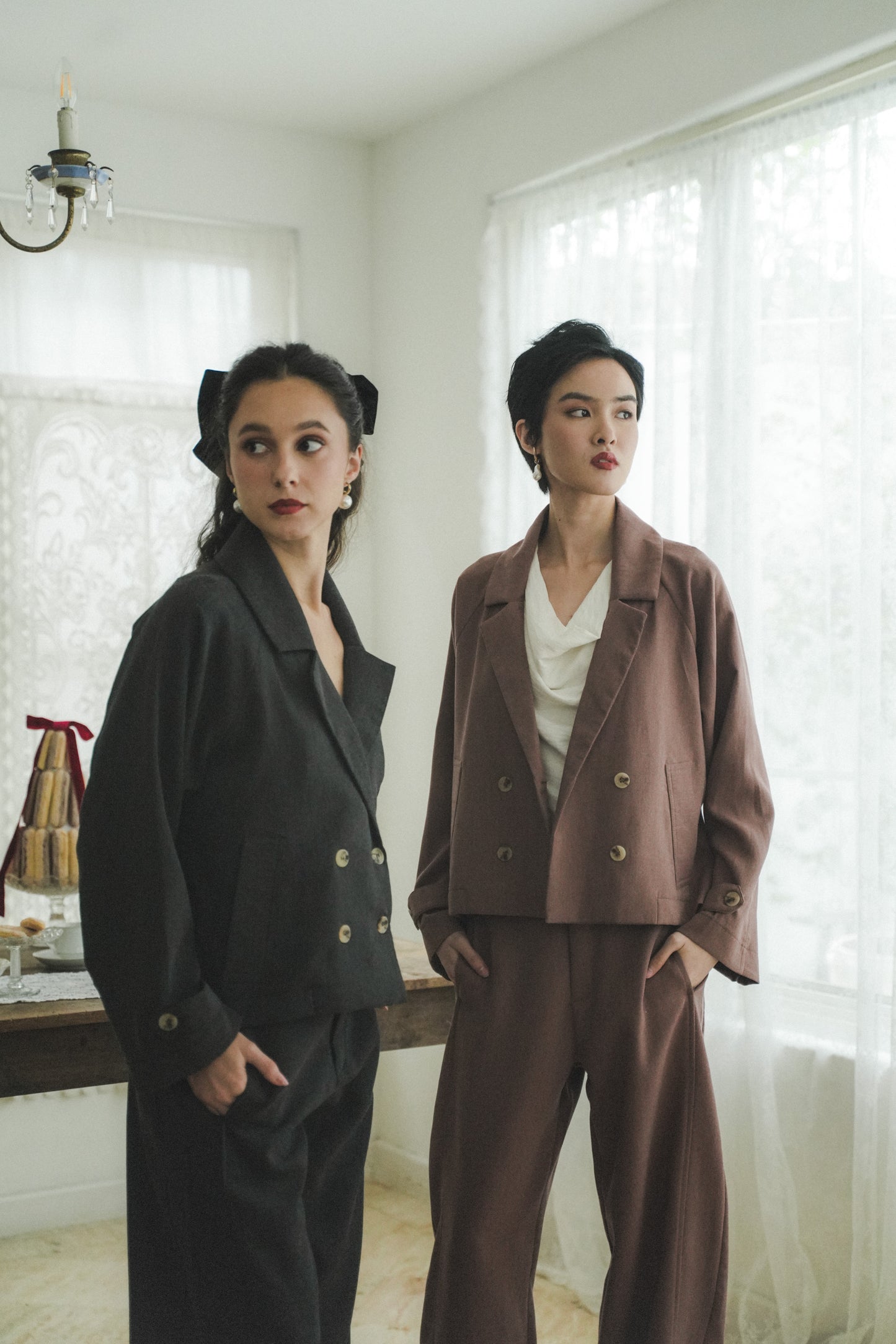 MARIN BLAZER IN MOONSPACE