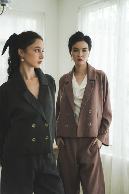 MARIN BLAZER IN MOONSPACE