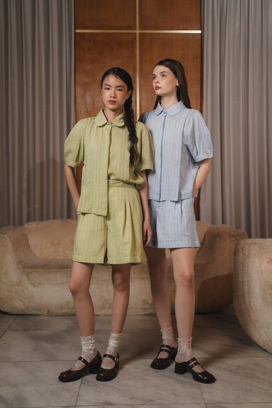 COLETTE TOP IN MATCHA