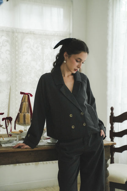 MARIN BLAZER IN MOONSPACE