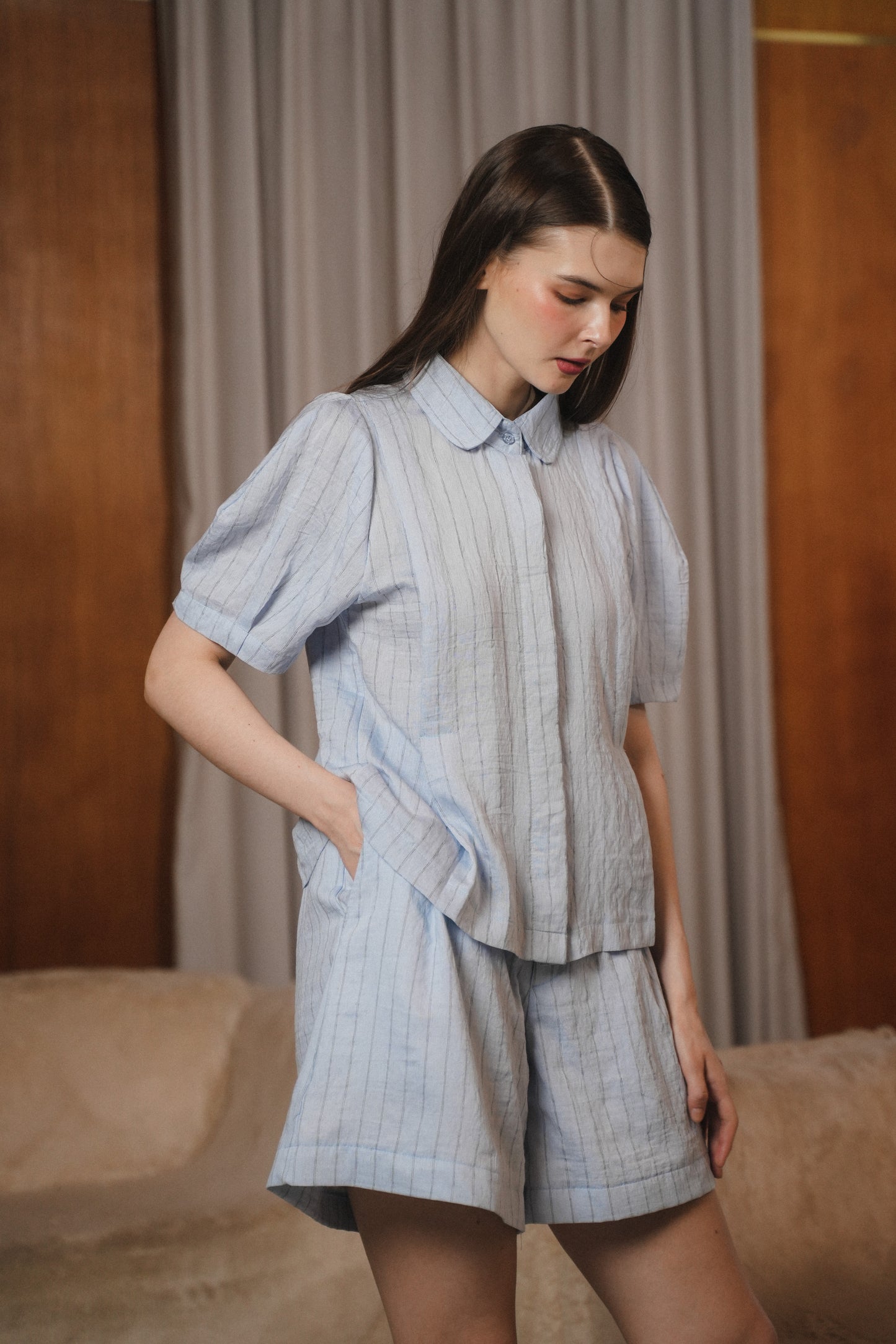 COLETTE TOP IN BLUEBELL