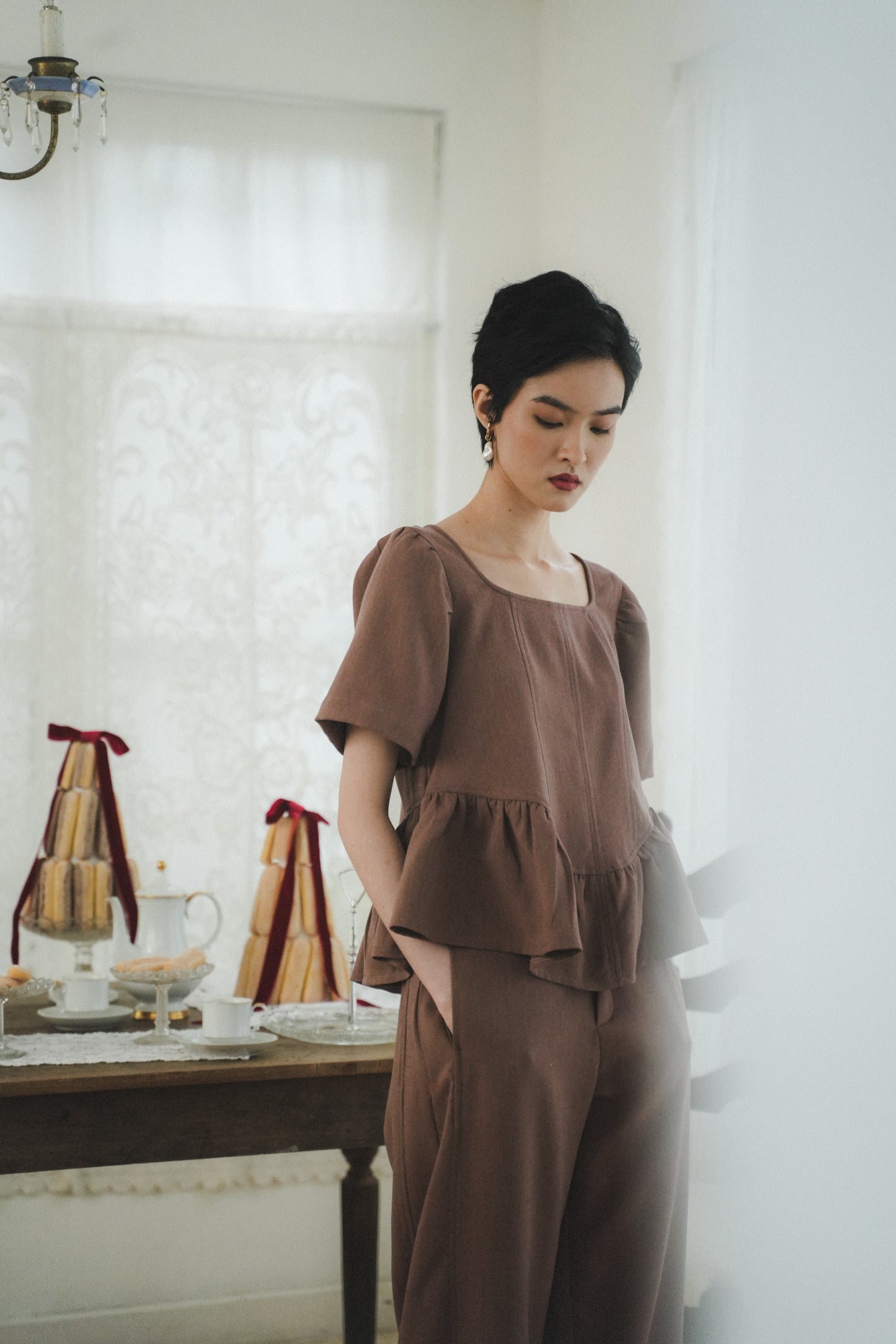 IVY TOP IN BAKED CLAY