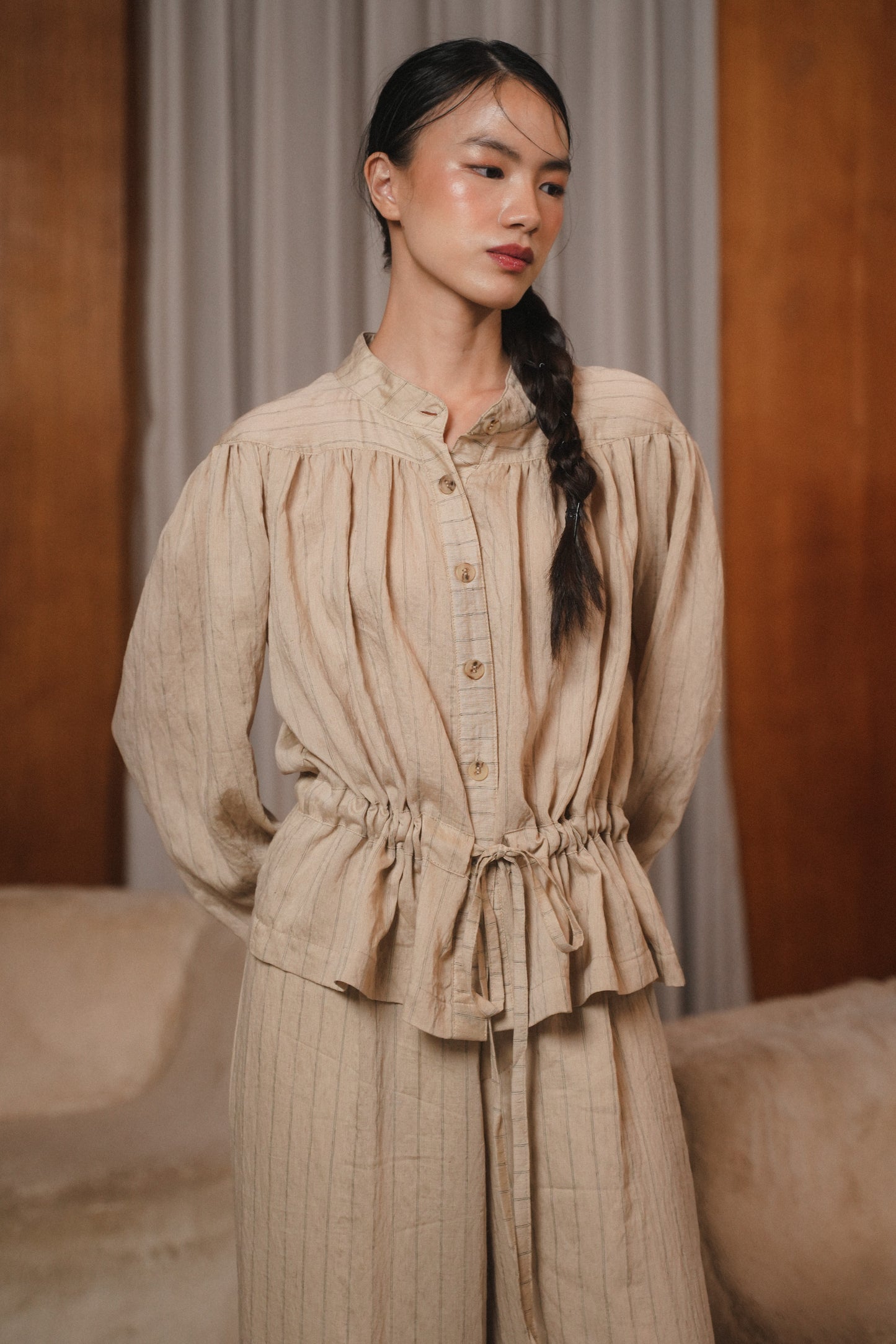 ELEA TOP IN SHORTBREAD
