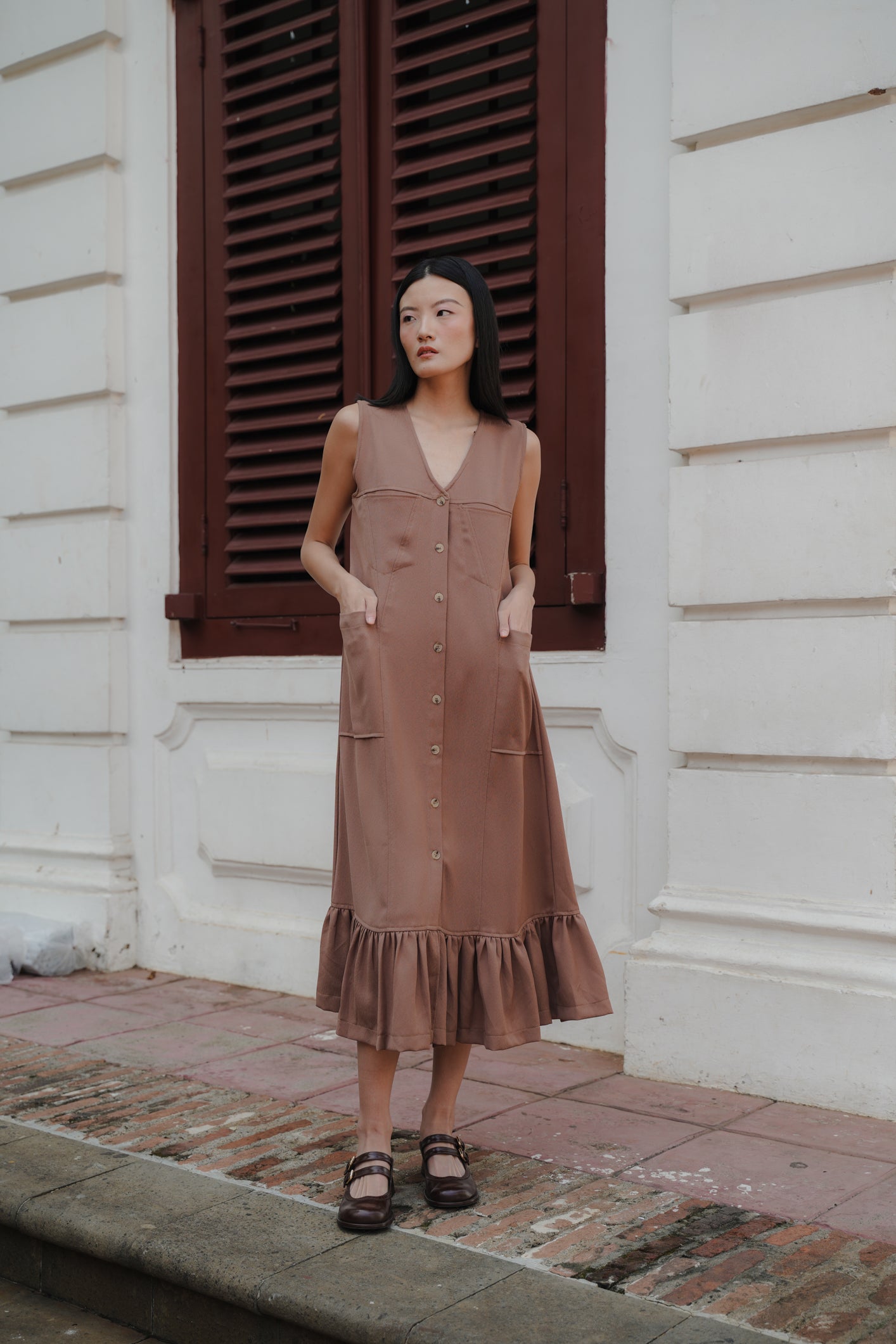 MARYS DRESS IN CHOCO TRUFFLE