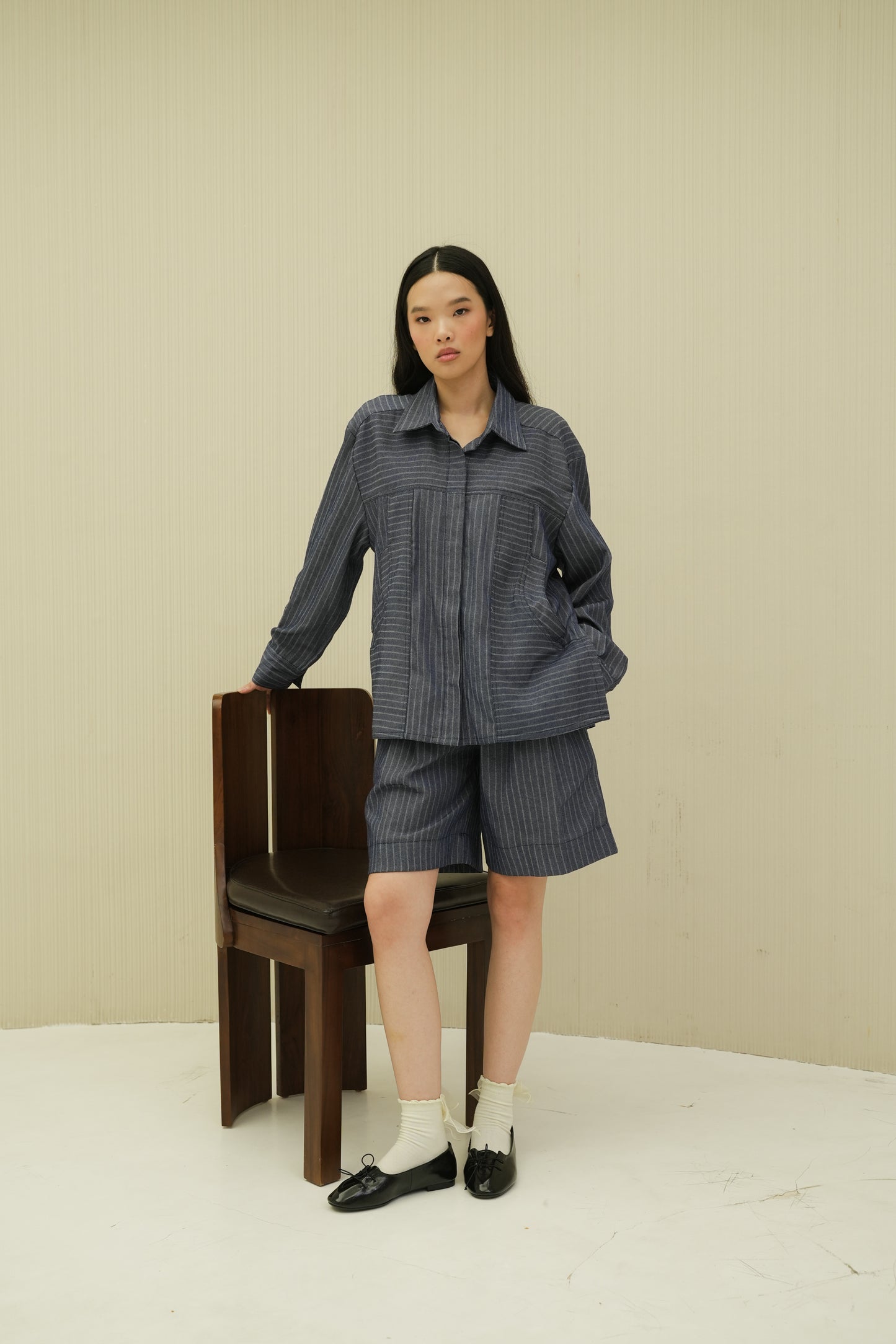 ETHEL SHIRT IN OPAL BLUE