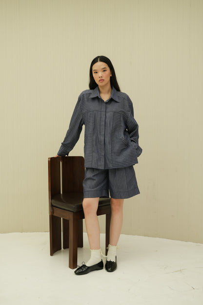 ETHEL SHIRT IN OPAL BLUE