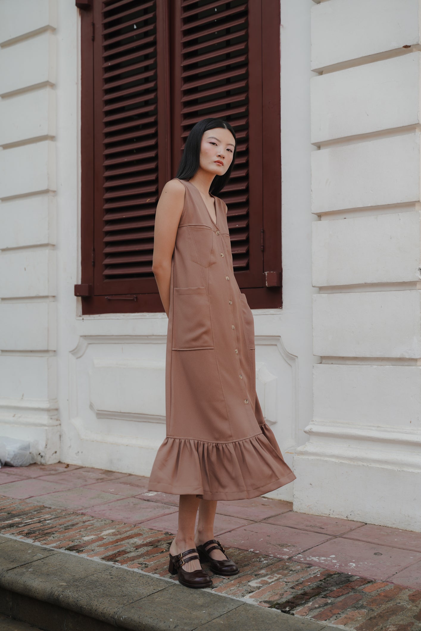 MARYS DRESS IN CHOCO TRUFFLE