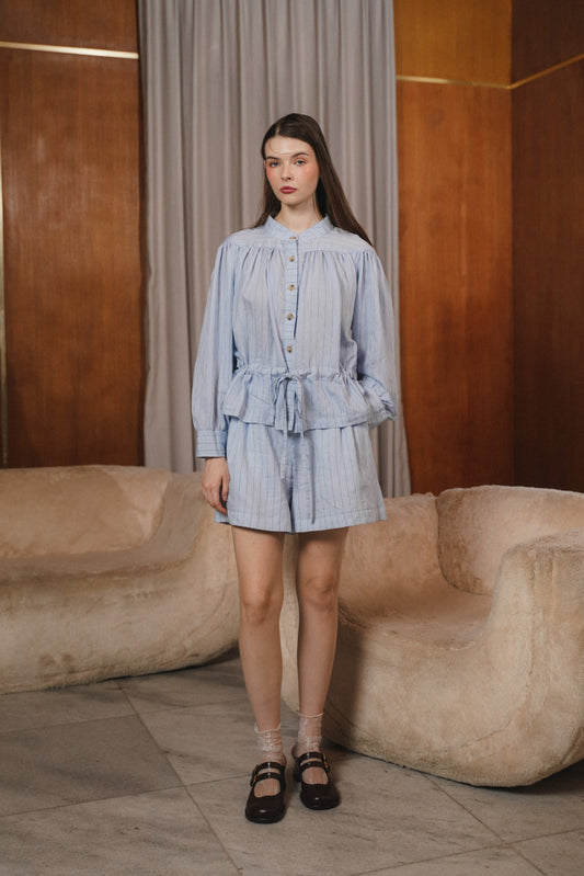 ELEA TOP IN BLUEBELL