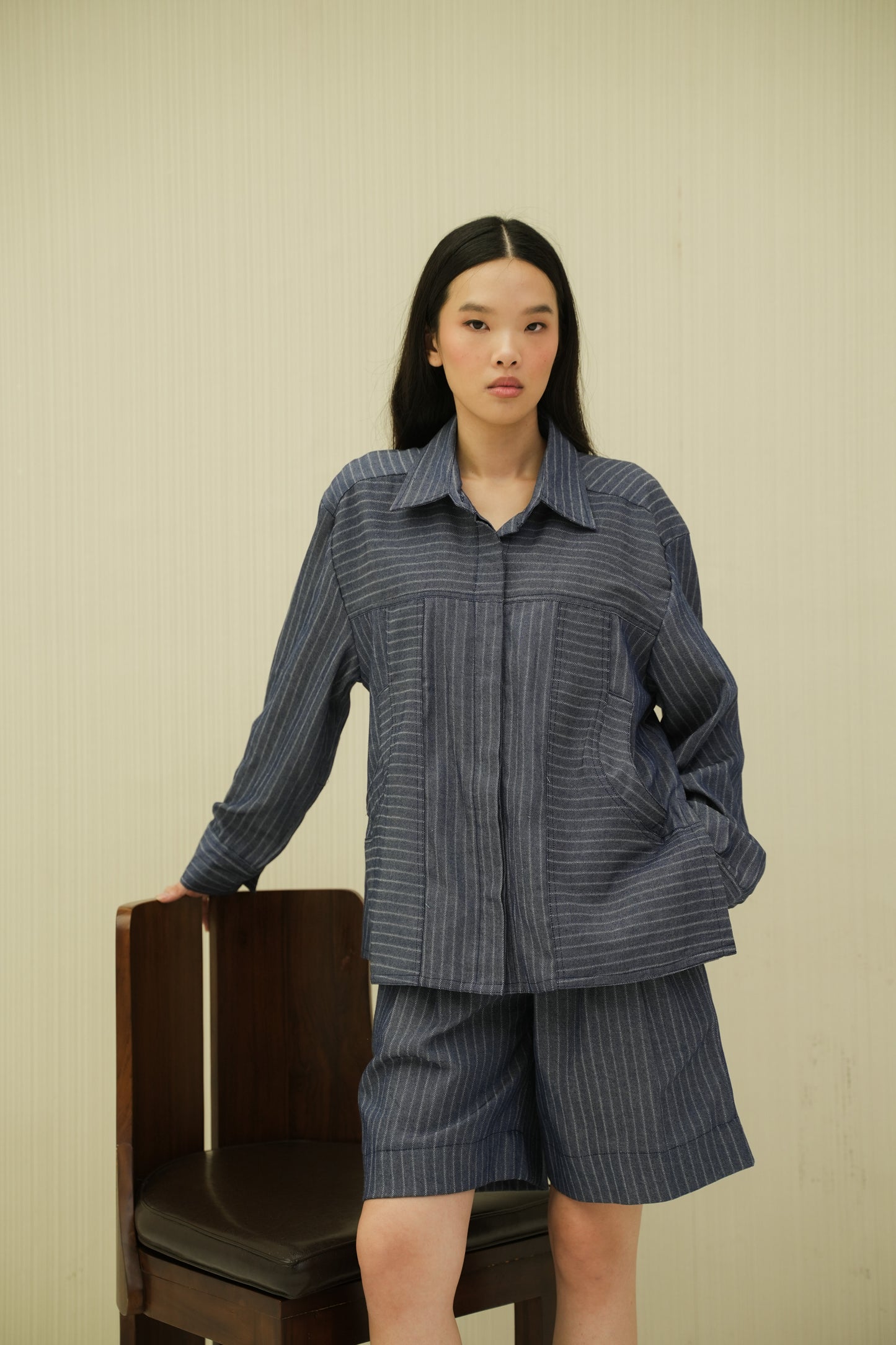 ETHEL SHIRT IN OPAL BLUE