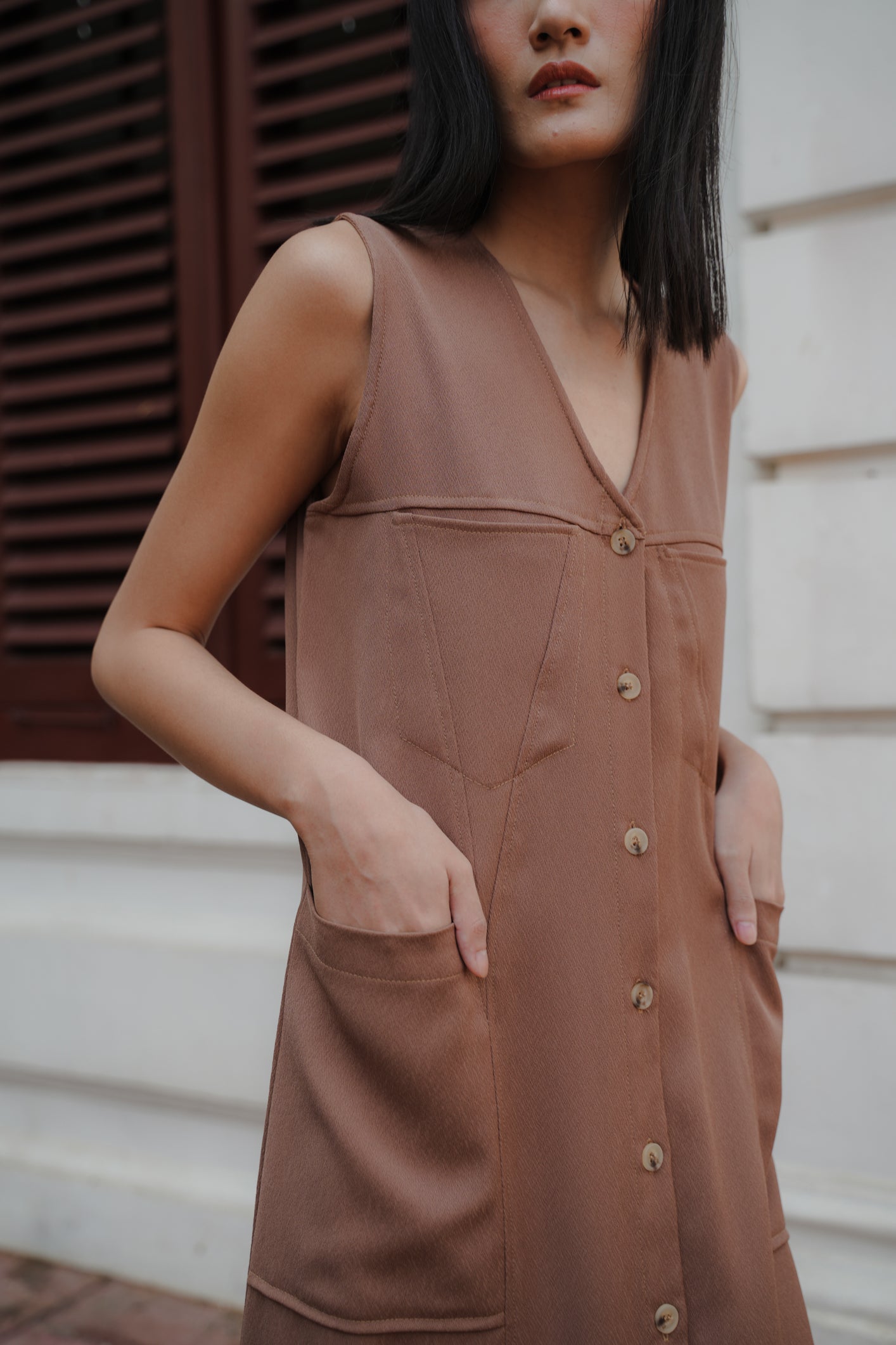 MARYS DRESS IN CHOCO TRUFFLE