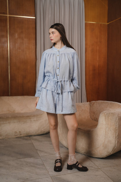 ELEA TOP IN BLUEBELL