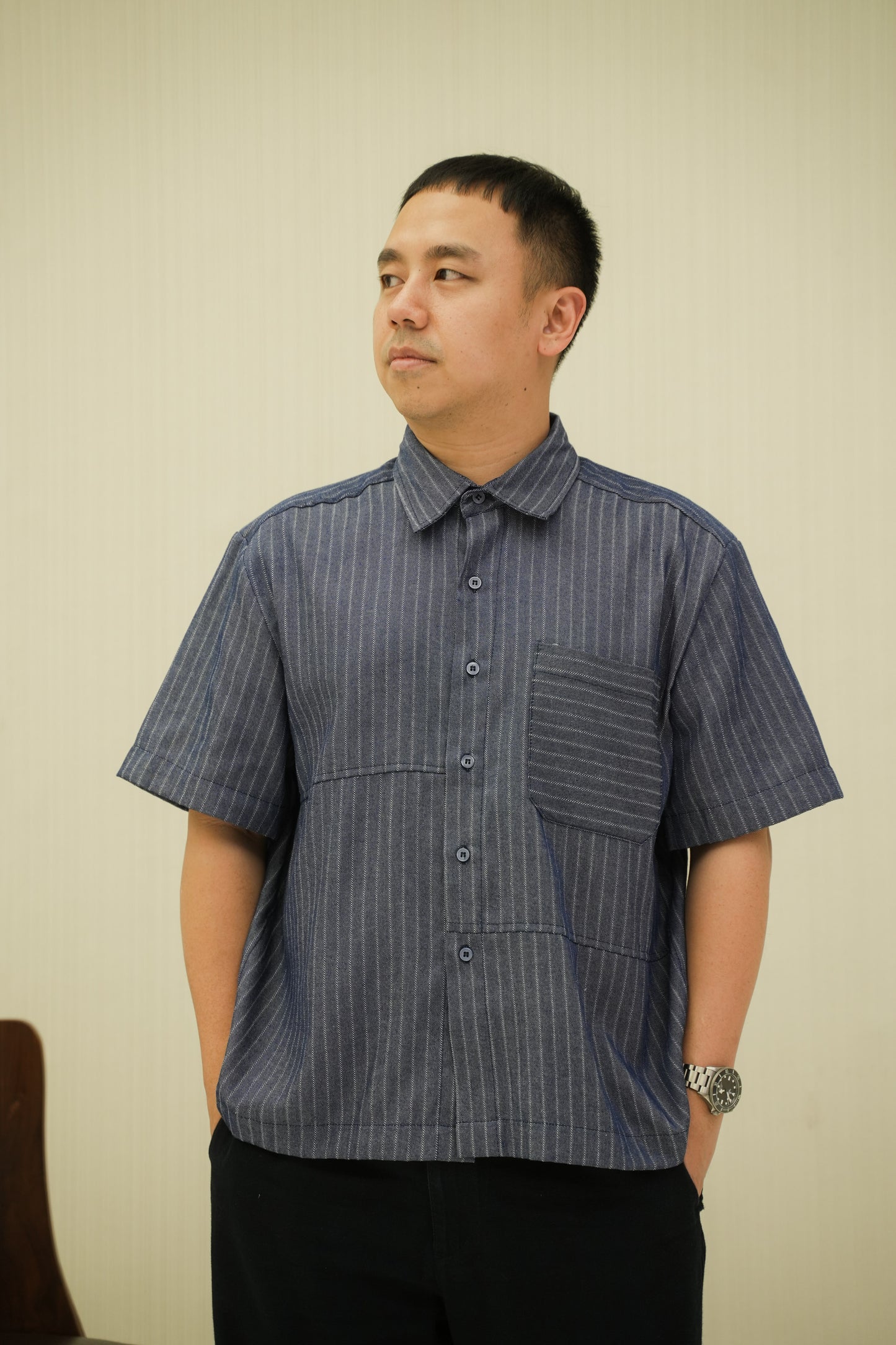 ORION SHIRT IN OPAL BLUE