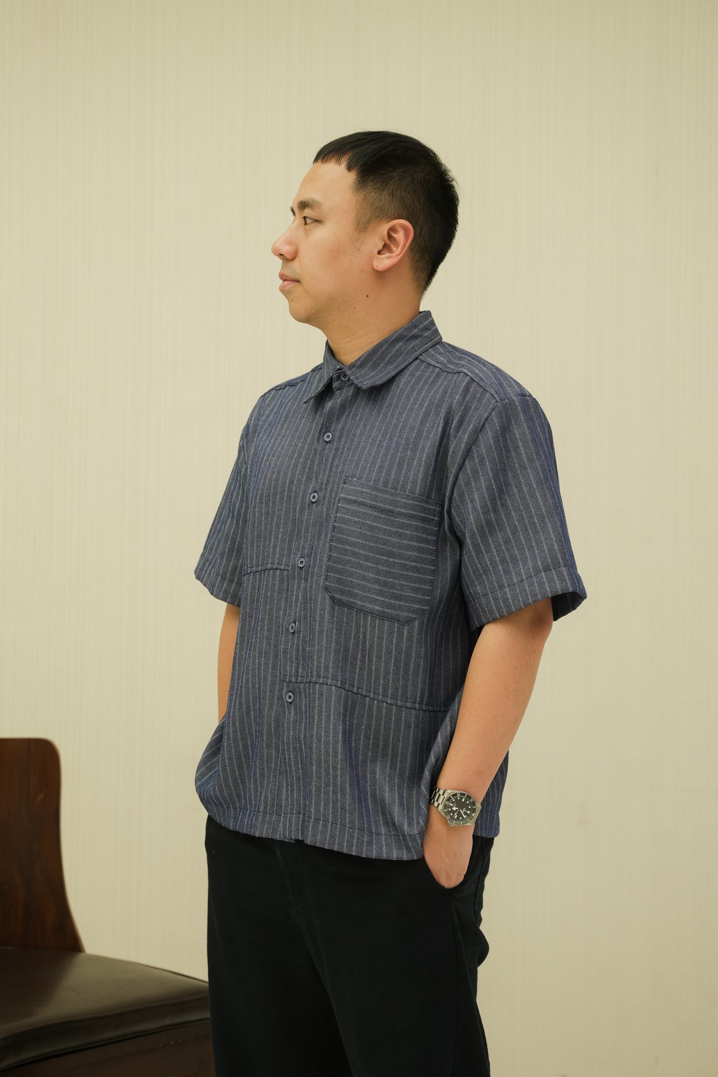 ORION SHIRT IN OPAL BLUE