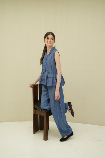 LYRA TOP IN PARISIAN BLUE