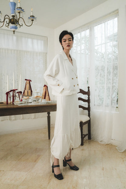 MARIN BLAZER IN IVORY CLOUD