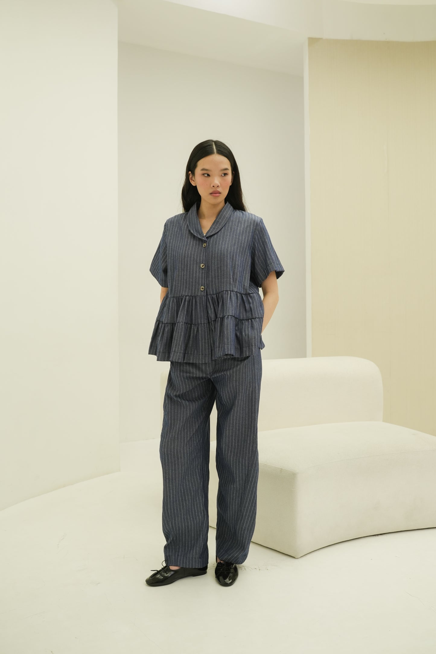 LYRA TOP IN OPAL BLUE