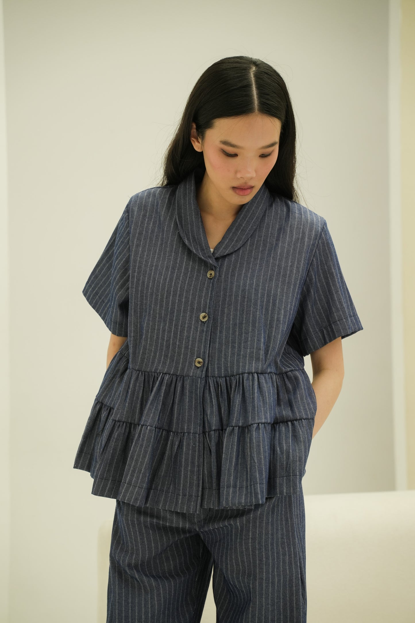 LYRA TOP IN OPAL BLUE