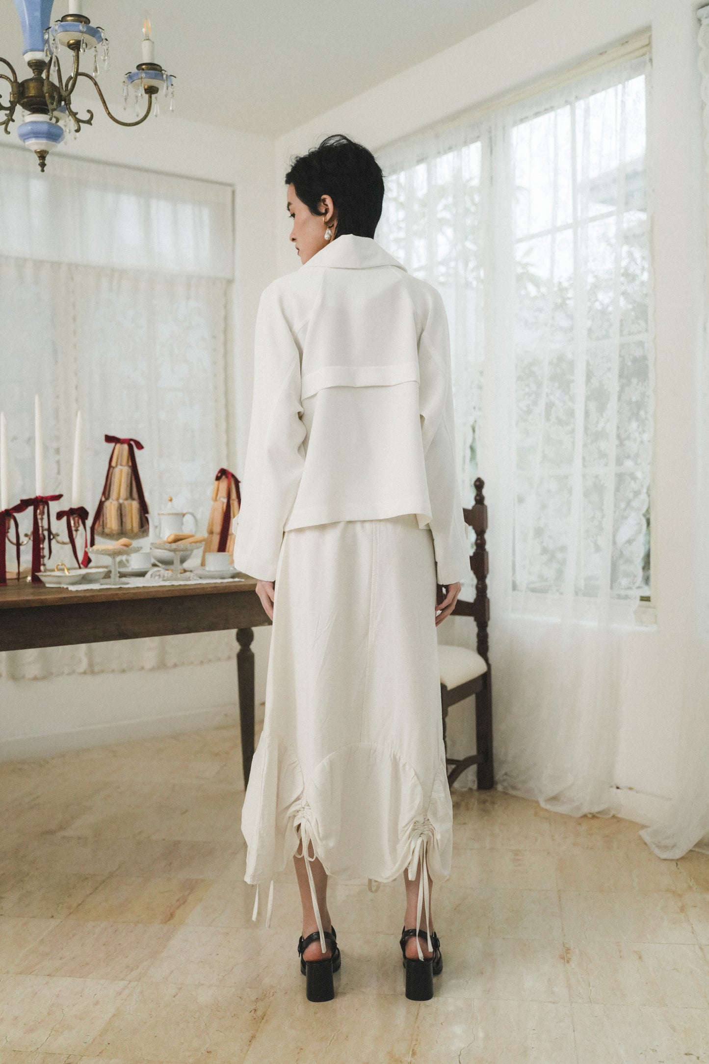 MARIN BLAZER IN IVORY CLOUD