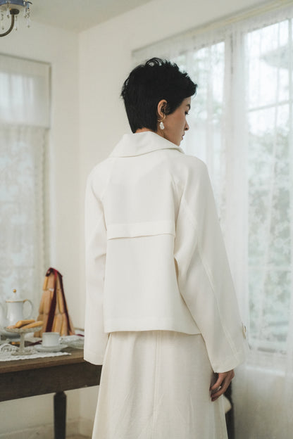 MARIN BLAZER IN IVORY CLOUD