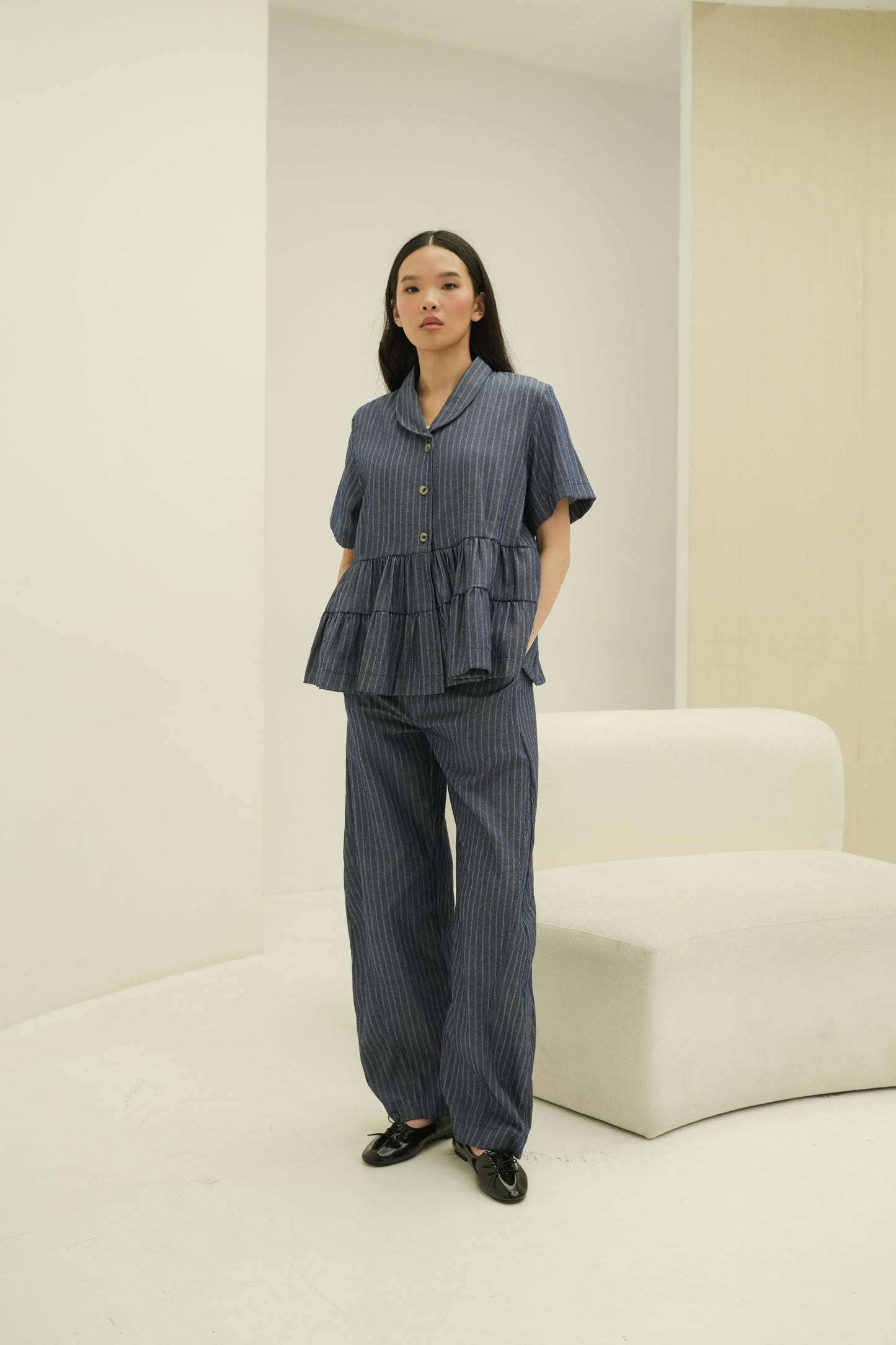 LYRA TOP IN OPAL BLUE