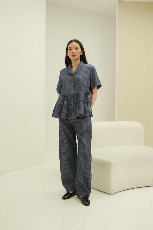 LYRA TOP IN OPAL BLUE