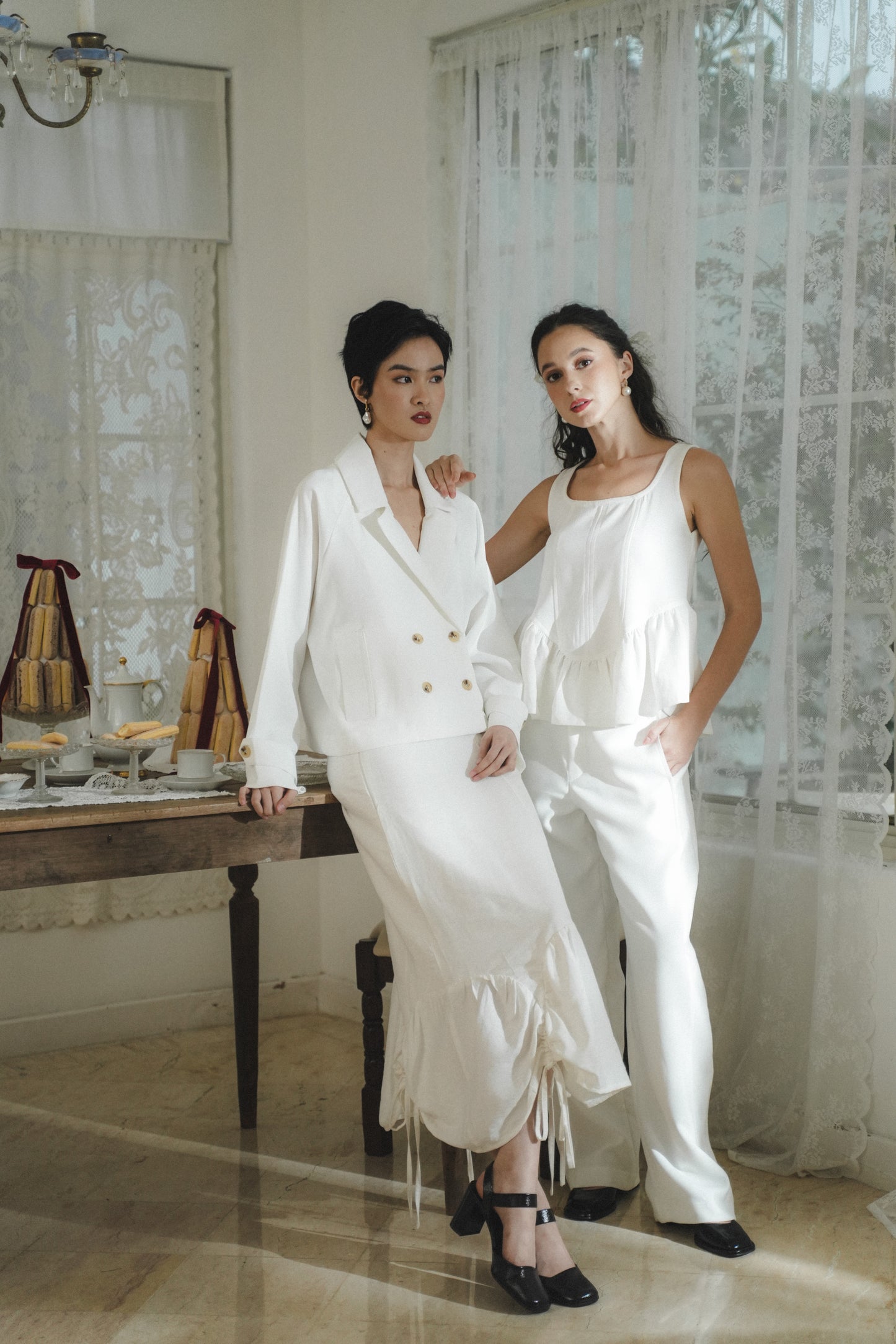 MARIN BLAZER IN IVORY CLOUD