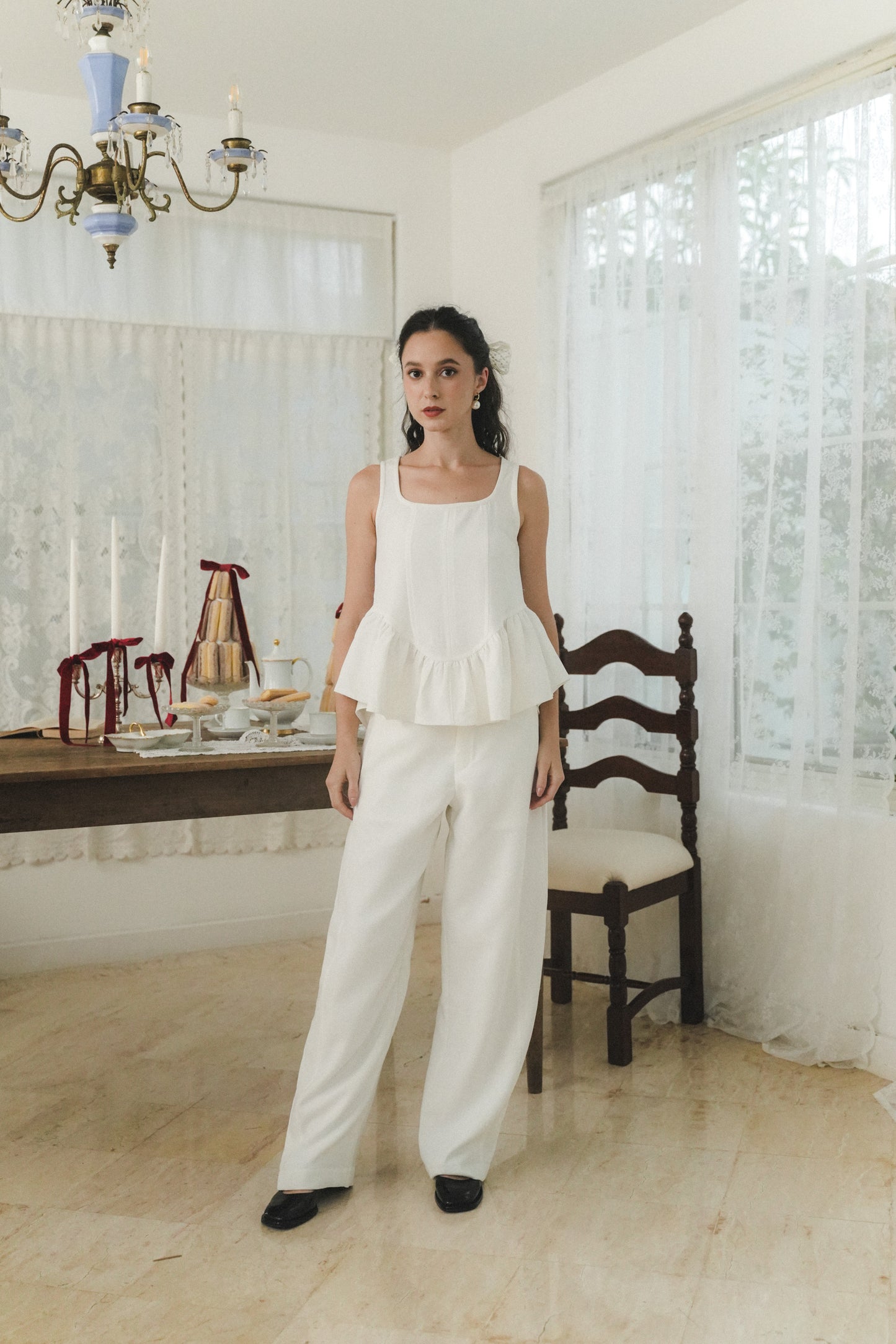 IVY TOP IN IVORY CLOUD