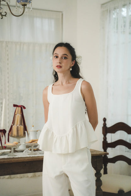 IVY TOP IN IVORY CLOUD