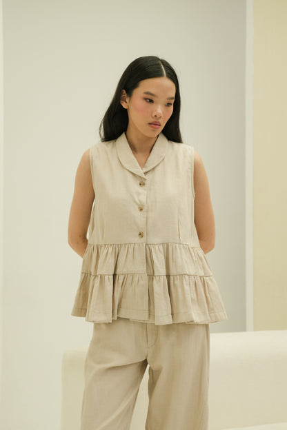 LYRA TOP IN BUTTER